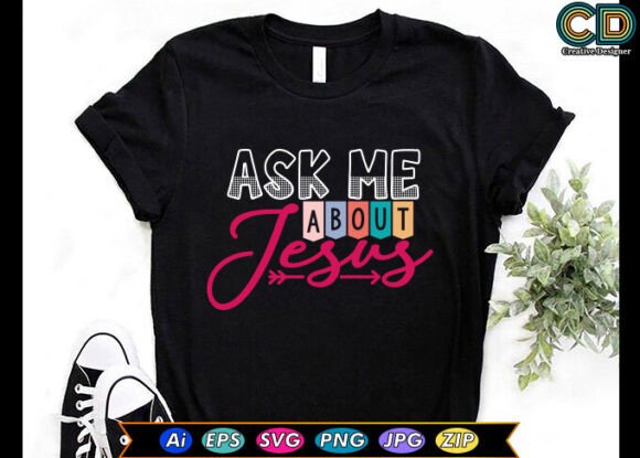 ASK ME ABOUT JESUS Christian T-shirt Design Review