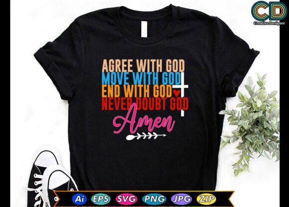Christian Quotes T-Shirt Design Review: A Faith-Based Embroidery Asset