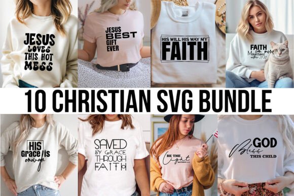 Christian SVG Bundle: Faith in Stitch Form