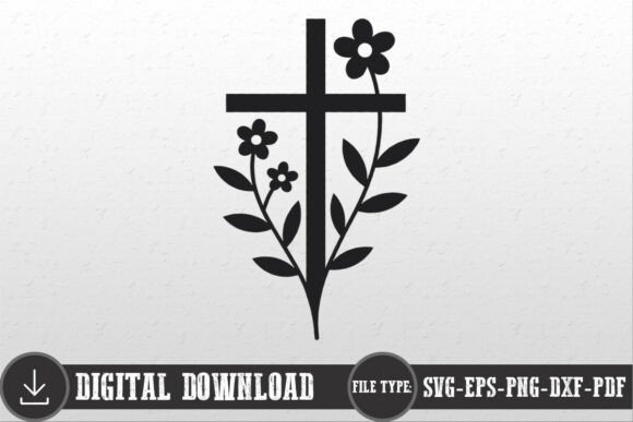 Floral Faith Cross SVG: A Thoughtful Design for Real Embroidery Projects