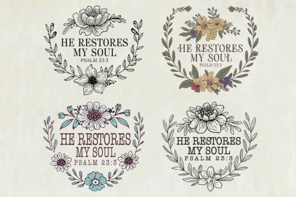 He Restores My Soul Embroidery Design: A Faithful Addition to Your Craft Projects