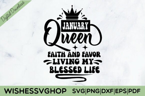 January Queen Faith Favor SVG PNG Review for Real Embroidery Projects
