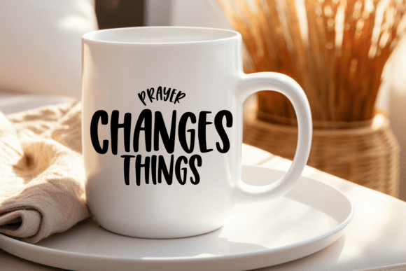 Prayer Changes Things SVG PNG, Created for Real Embroidery Projects
